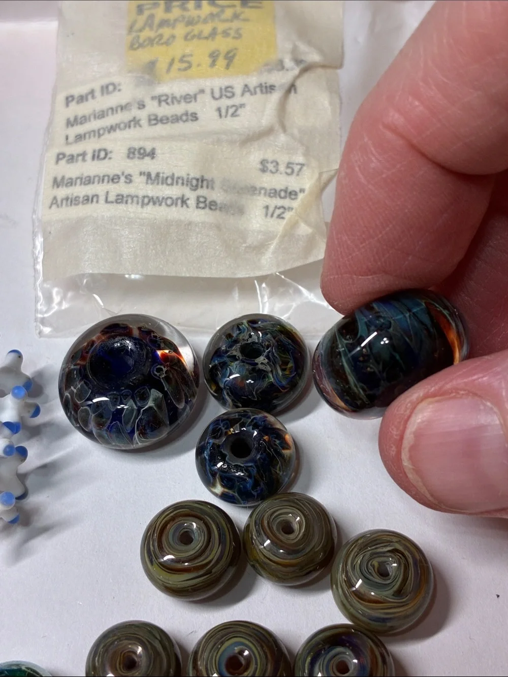 Assorted Glass Lampwork Beads - Multicolor Mix